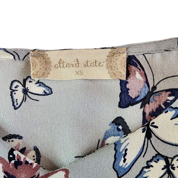 Altar’d State – Butterfly Tiered Ruffle Tank Top – Extra Small XS - Picture 5 of 7